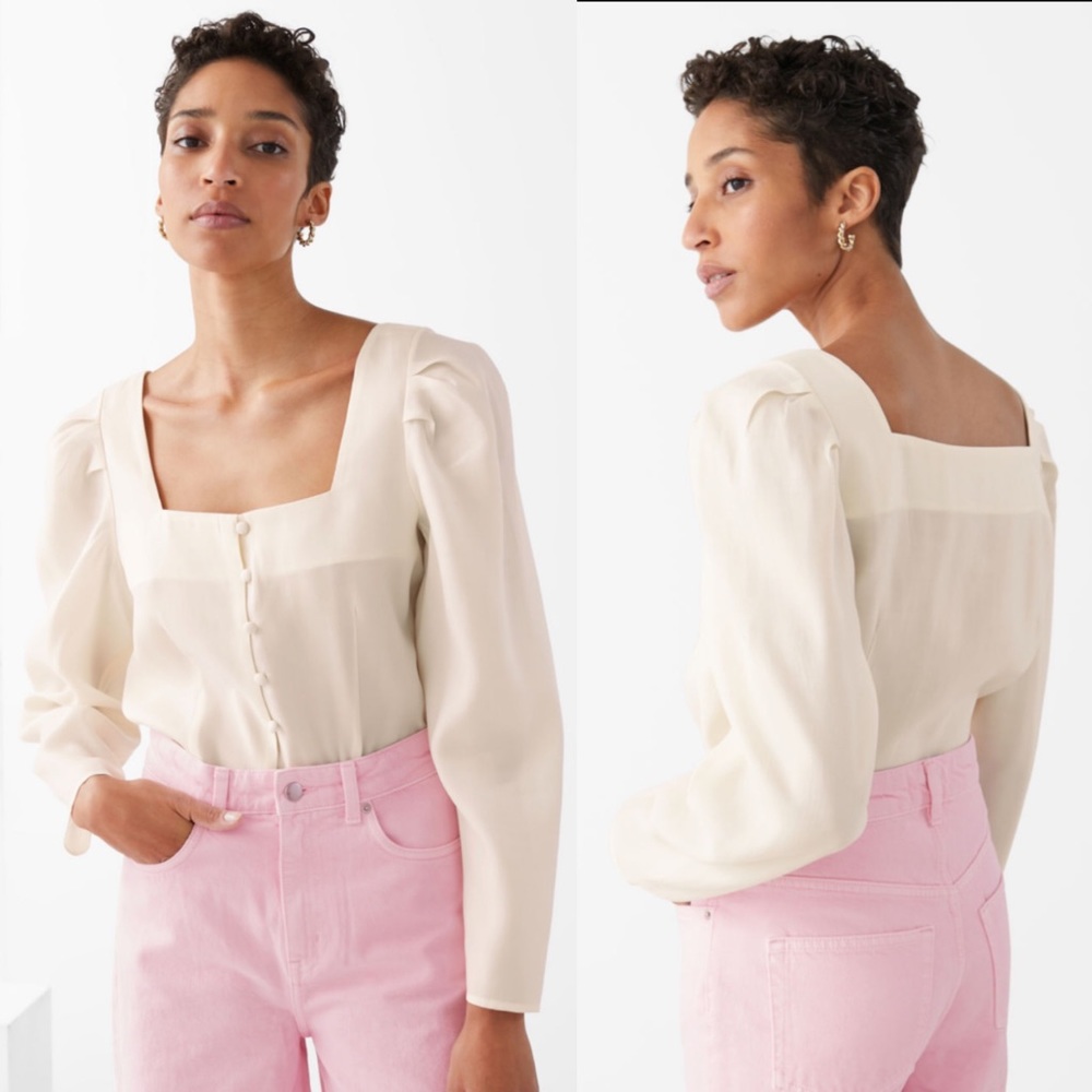 & Other Stories Cream Blouse